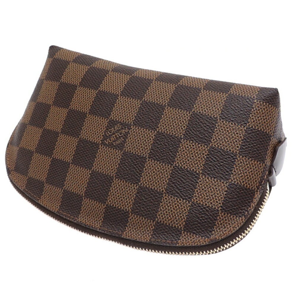 LOUIS VUITTON Authentic Brown Damier Pochette Pouch - Picture 4 of 8